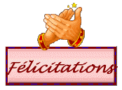 Gif animé félicitations bravo